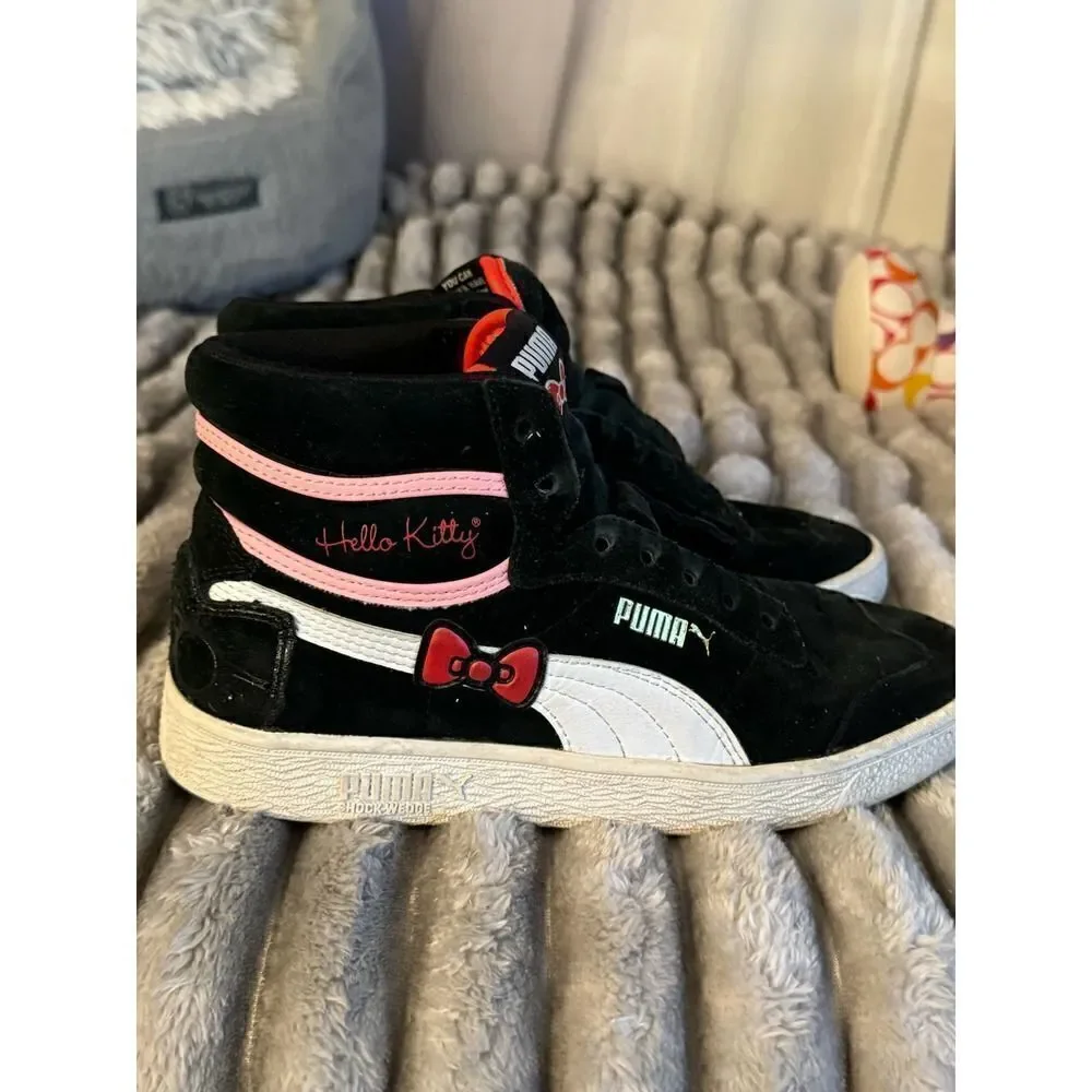 Puma x hello kitty ralph sampson womens mid sneakers sz 7